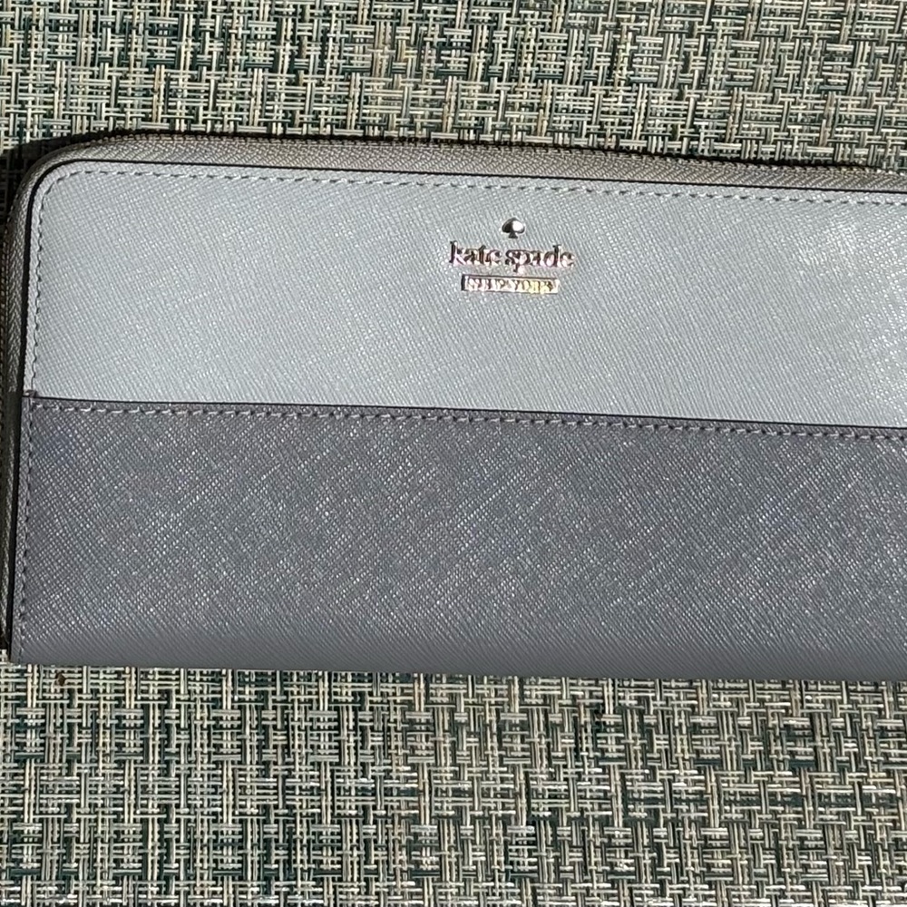 Kate Spade Charcoal Stripe Wallet